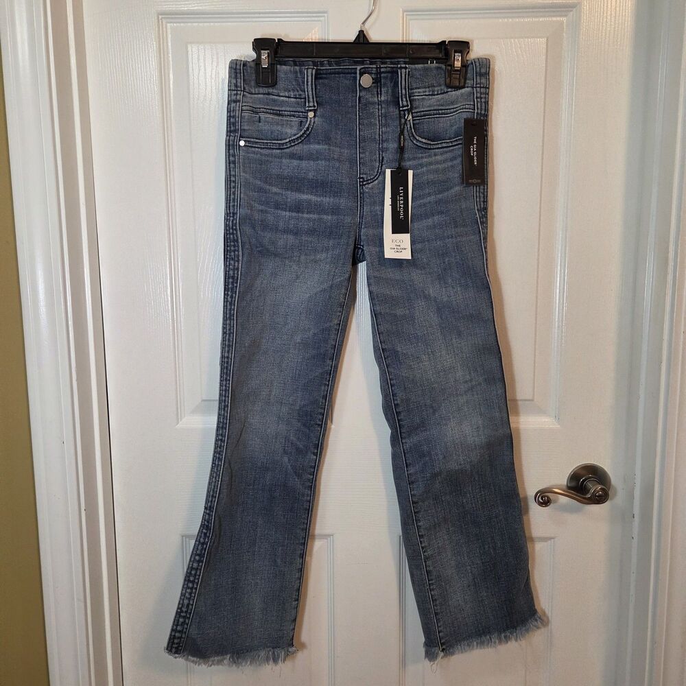 Liverpool The Gia Glider Crop Jean Medium Wash Women's Size 2/26 NWT